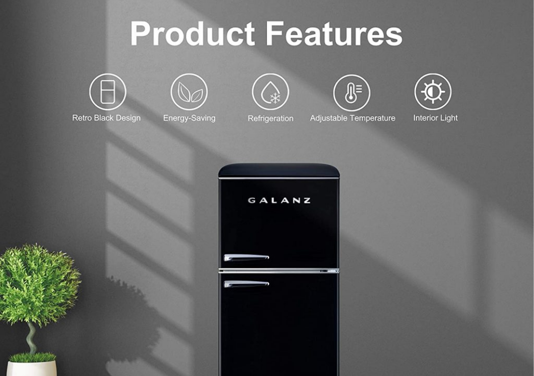 Galanz Glr10Ts5Ef 10 Cu. Ft. Energy Star Top Mount Refrigerator