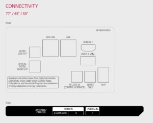 Lg 55An960H, 43An960H, 50An960H, 65An960H, 75An960H 55 4K Uhd Oled Smart Hospitality Tv