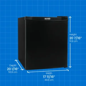 Danby Dar017A2Bdd Designer 1.7 Cu. Ft. Compact Fridge Black