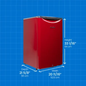 Danby Dar044A6Ldb Retro Compact Fridge In Metallic Red