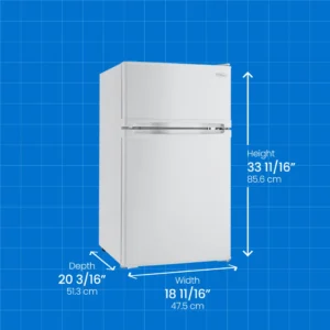 Danby Dcr031B1Wdd 3.1 Cu. Ft. 2-Door Compact Fridge White