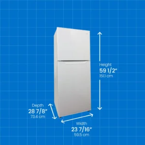 Danby Dff116B2Wdbl 11.6 Cf 2-Door Auto-Defrost Refrigerator