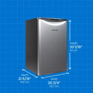 Danby Dar044A6Ddb 4.4 Cu. Ft. Retro Compact Fridge Silver