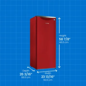 Danby Dar110A3Ldb 11.0 Cu. Ft. Apartment Size Fridge In Metallic Red