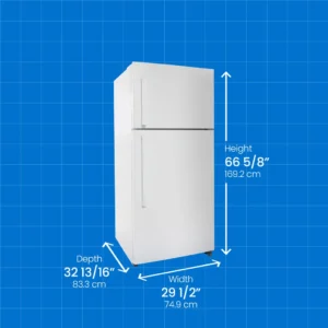 Danby Dff180E1Wdb 18 Cf 2-Door Auto-Defrost Refrigerator