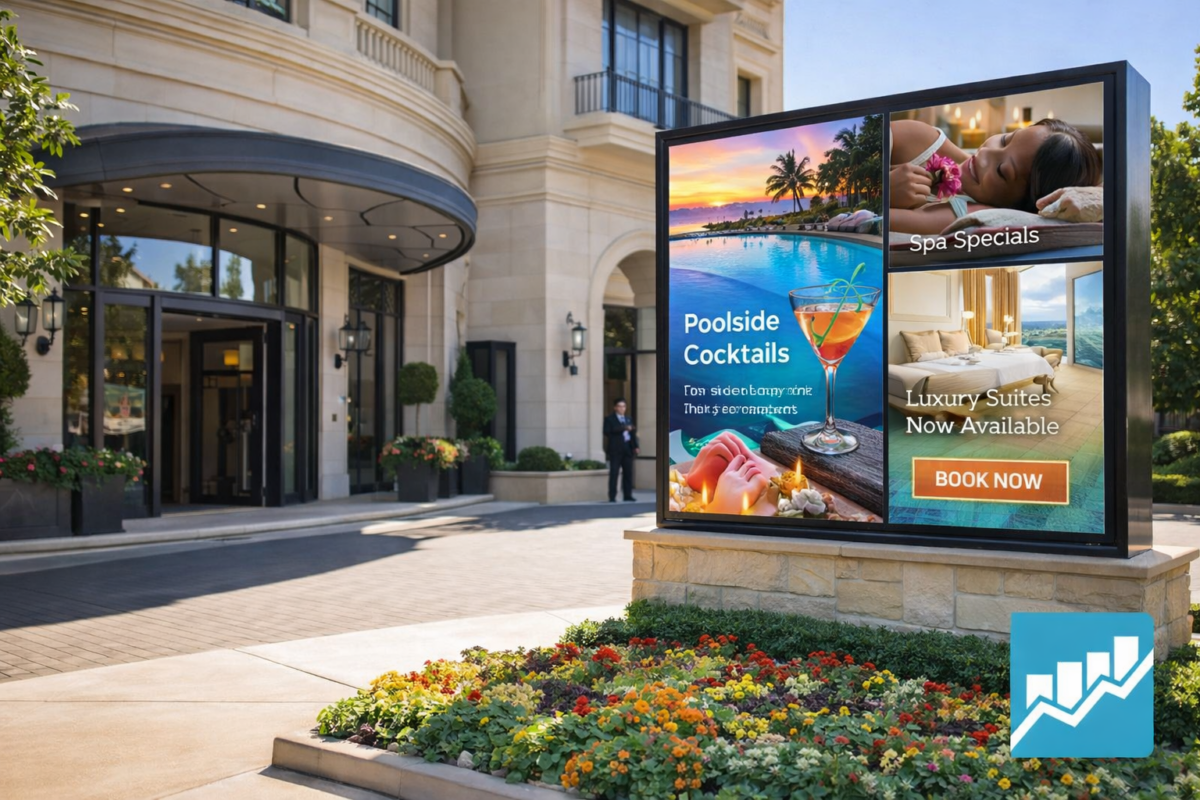 Outdoor Digital Signage For Hotels