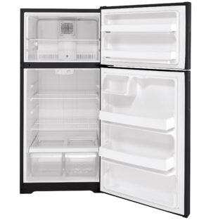 Ge Hps16Btnrbb Top Freezer Refrigerator 15.6 Cu Ft Black