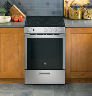 Ge Jas640Rmss 24&Quot; Electric Range With Steam Clean