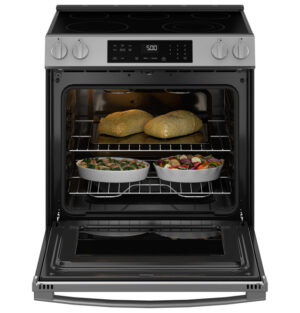 Ge Grs500Pvss 30 Inch Slide-In Electric Range With Power Boil