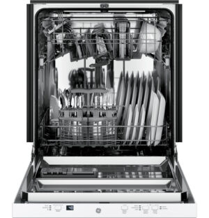 Ge Gdt225Sglww Ada Dishwasher With Sanitizer White
