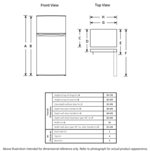 Ge Gpe12Fsksb Compact Refrigerator With Freezer