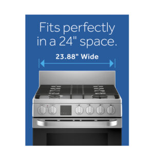 Haier Qgas740Rmss 24 Inch Gas Range With Convection Oven