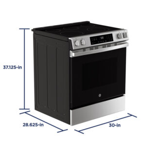 Ge Grs500Pvss 30 Inch Slide-In Electric Range With Power Boil