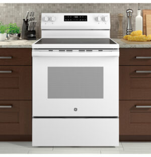 Ge Grf400Pvww 30” Free-Standing Electric Range White