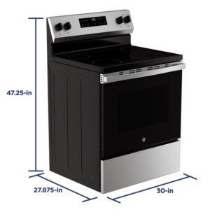 Ge Grf400Pvss 30 Inch Electric Range With Smarthq And Power Boil