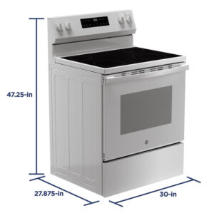Ge Grf400Pvww 30” Free-Standing Electric Range White