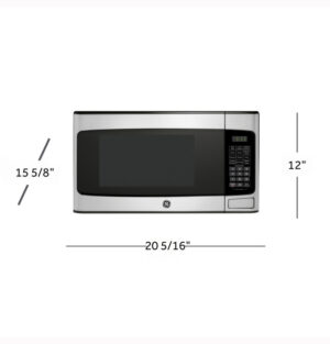 Ge Gcst11N1Wss 1.1 Cu Ft Countertop Microwave Oven - Silver