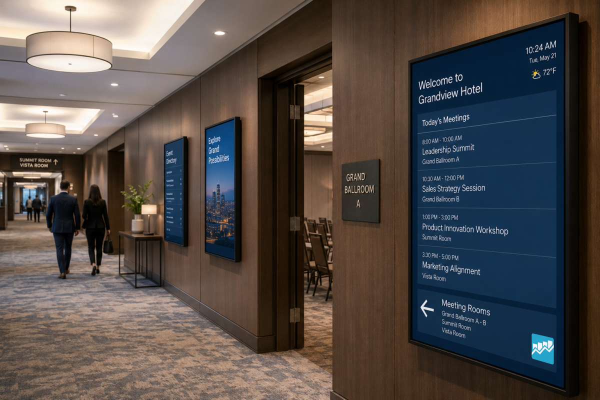 Commercial Digital Signage For Hotels: The Future Of Guest Communication
