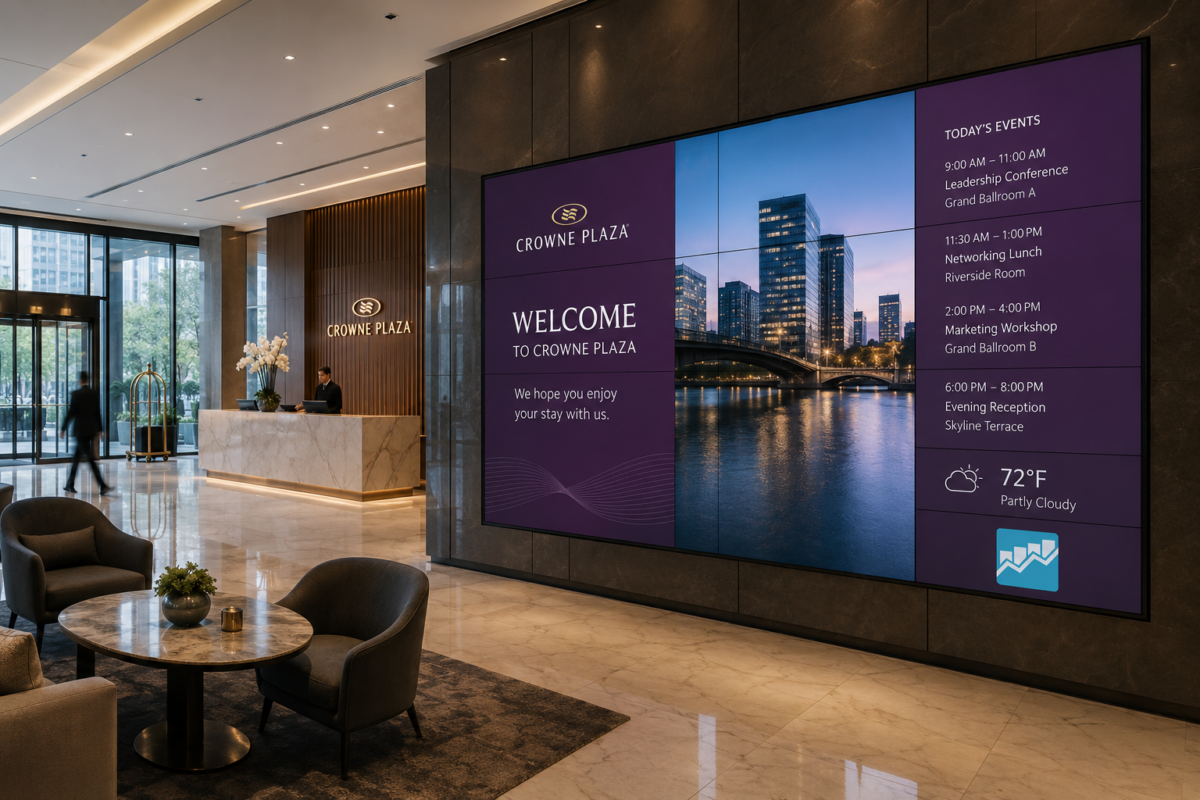 Commercial Digital Signage For Hotels