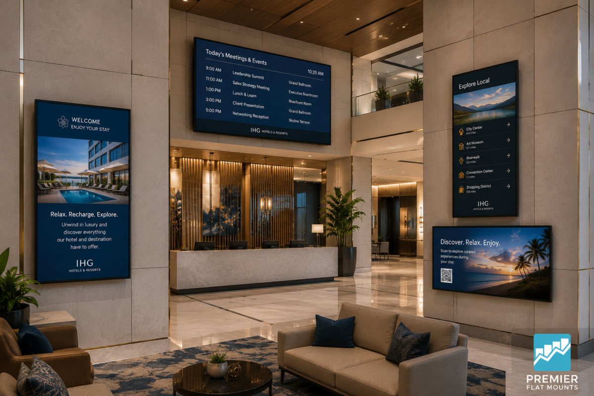 Premier Flat Mounts: The Complete Guide For Hotels, Healthcare &Amp; Commercial Displays