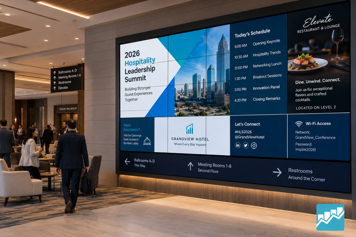 Hotel Advertising Video Wall: Powerful Hotel Marketing Solutions Hotel Advertising Video Wall: Powerful Hotel Marketing Solutions