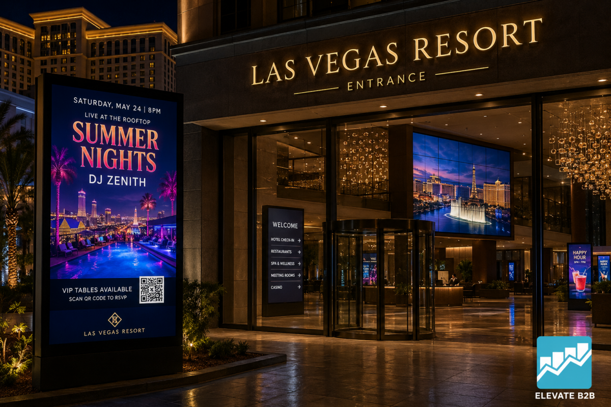 Las Vegas Hotel Digital Signage: Powerful Guest Solutions Las Vegas Hotel Digital Signage: Powerful Guest Solutions