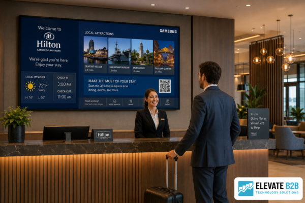 Reception Area Digital Signage