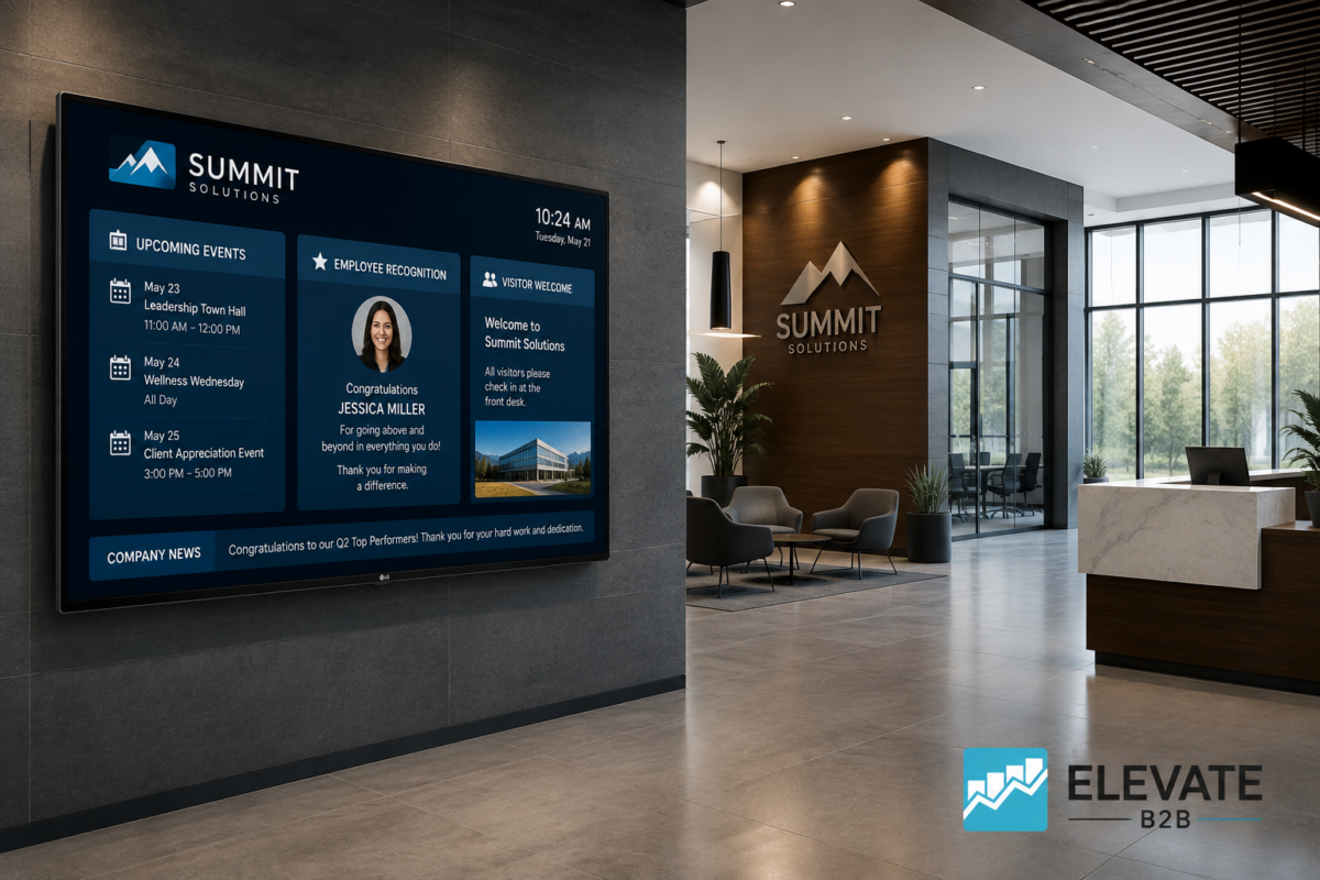 Reception Area Digital Signage: The Complete Guide to Creating an Unforgettable First Impression Reception Area Digital Signage: The Complete Guide To Creating An Unforgettable First Impression