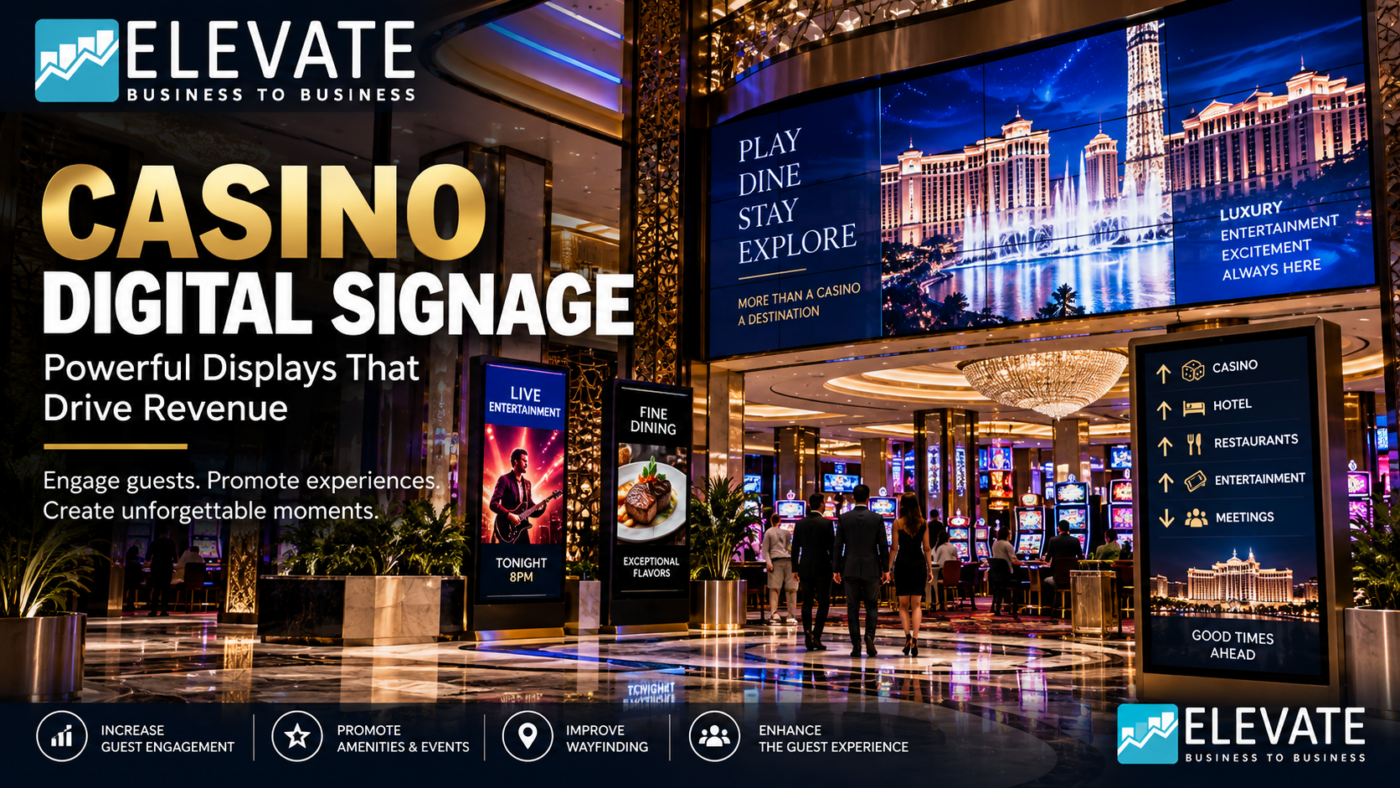 Casino Digital Signage: Powerful Displays That Drive Revenue Casino Digital Signage